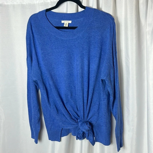 Westbound Sweater Blue Tie Front Size XL - Picture 1 of 7